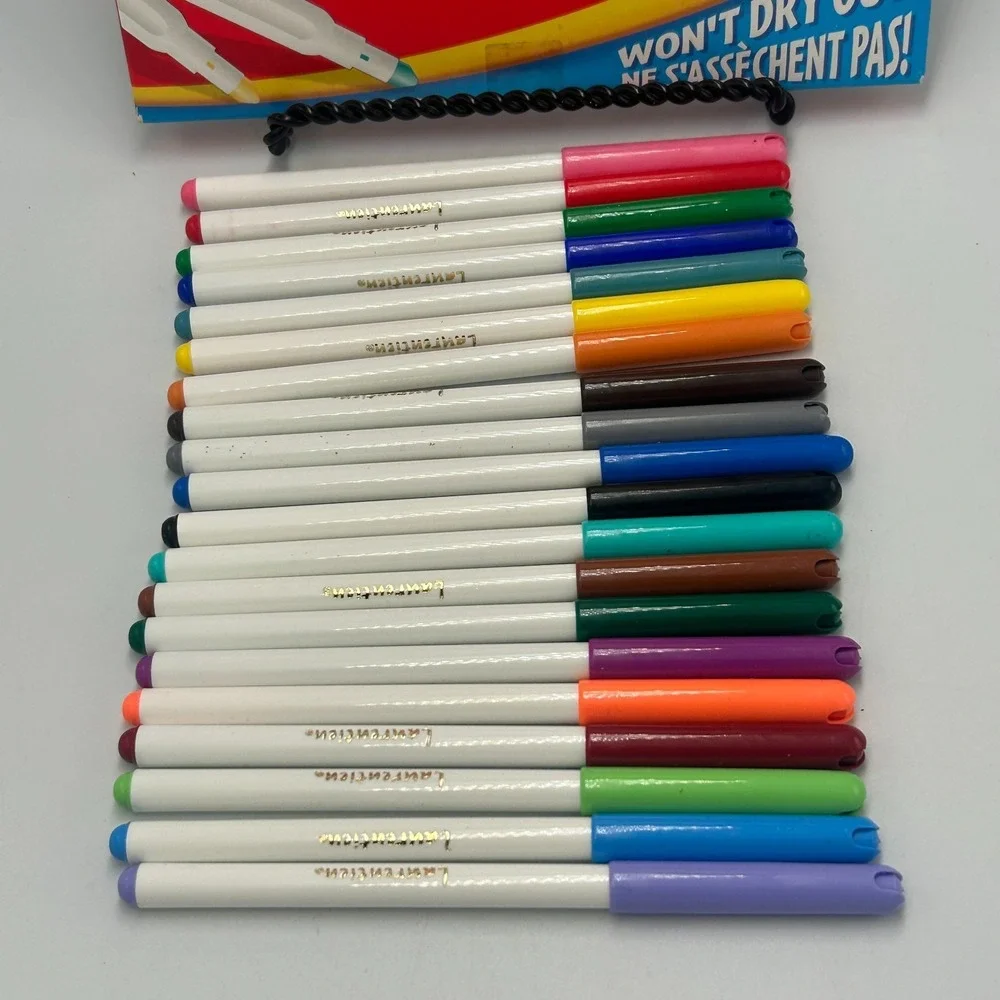 Laurentien Artist Fineline Markers 20 Pack Vintage 2004 Sanford Canada New